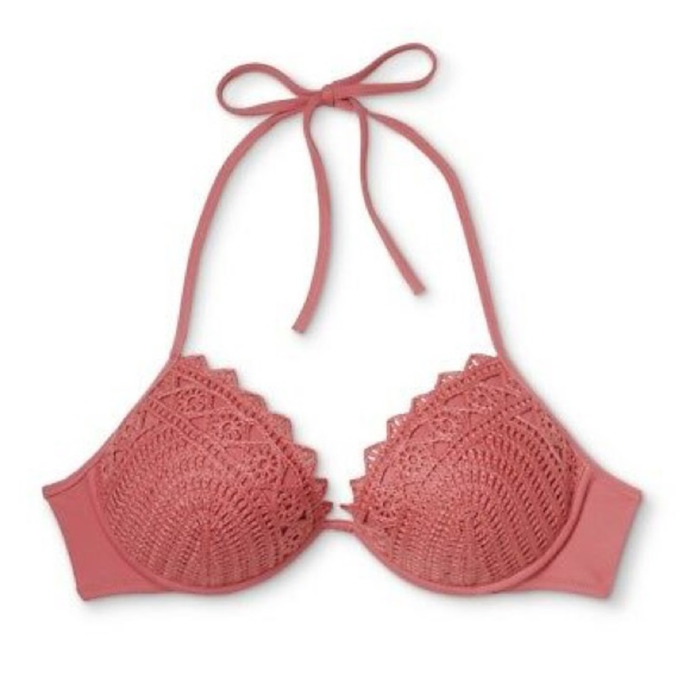 🌊NWT Shade & Shore Crochet Rose Light Lift Top🌊
